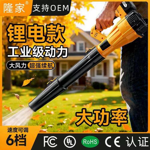 跨境爆款工厂大号锂电暴风机 一机多用，除尘除雪吹叶全能王